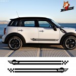 Car Door Side Skirt Body Waist Strip Decal Sticker Countryman Accessories For MINI Cooper One S JCW R50 R55 R56 R57 F54 F55 F60